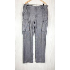 Carhartt Men's Gray Rugged Relaxed Fit Cargo Work Pants Size 38×36 Gorpcore